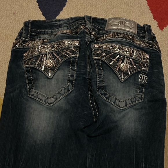 Miss Me Denim - Miss Me Dark Blue Embellished Boot Cut Jeans